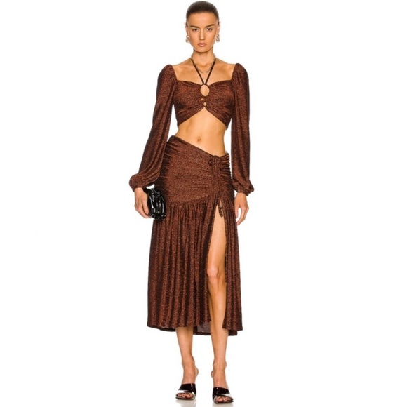 NEW NICHOLAS REVOLVE METALLIC CROP TOP - Picture 8 of 9